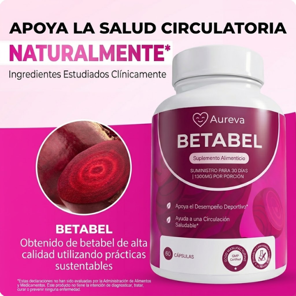 Cápsulas Aureva Betabel