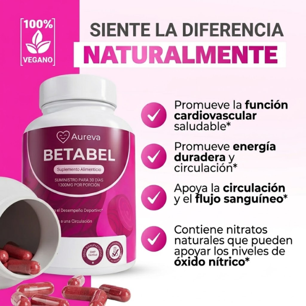 Cápsulas Aureva Betabel
